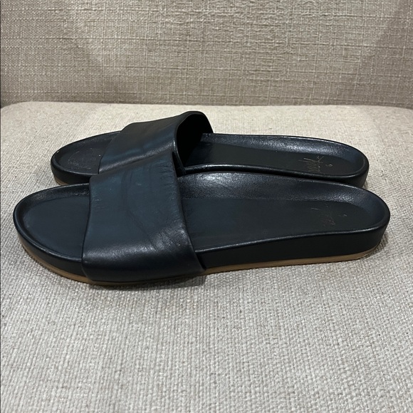 Beek Gallito Leather Slide Sandal Black Size 6 - Picture 7 of 10